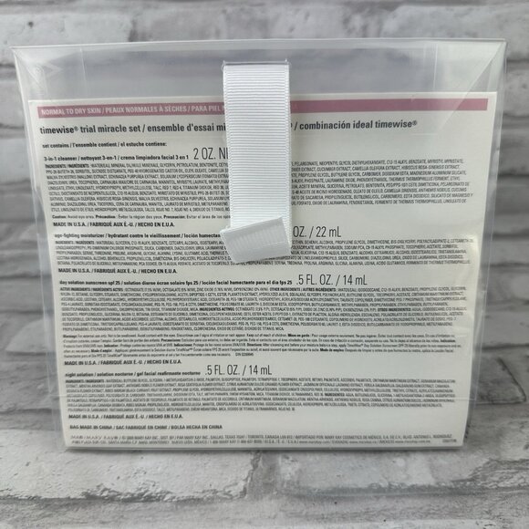 Mary Kay Timewise Trial Miracle Set Normal to Dry Skin Kit NEW Old Stock - Picture 2 of 2